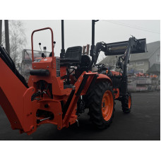 Комплект трактор Hinomoto HM-275 (навантажувач+навісний екскаватор)
